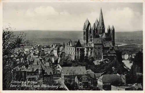 AK Limburg a. d. Lahn Dom Schloss Hessen ungelaufen Postkarte