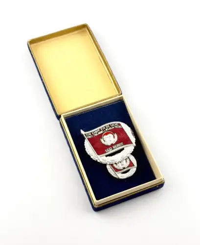 Auszeichnung DDR Medaille Pionierorganisation JP Silber mit Miniatur im Etui