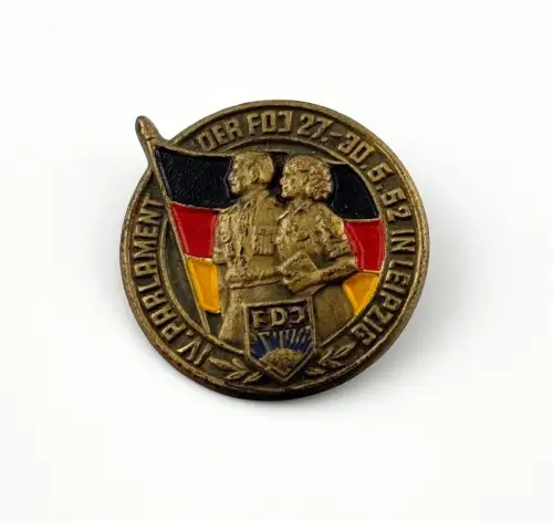 DDR Abzeichen IV. Parlament Leipzig 1952