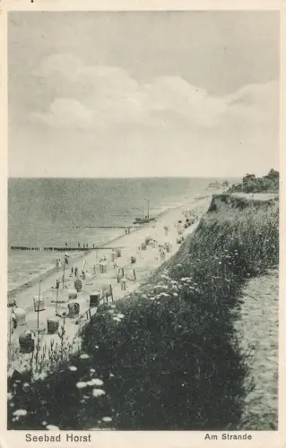 AK Horst Niechorze Strandblick Pommern ungelaufen Postkarte