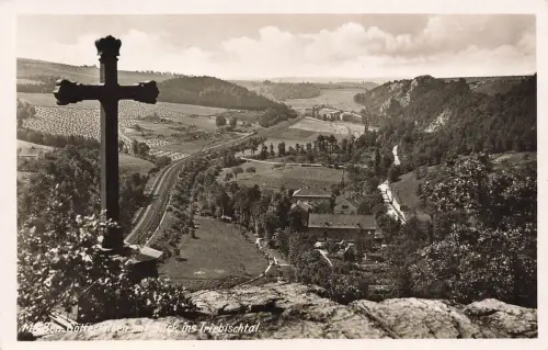 AK Meißen Götterfelsen Blick Triebischtal Sachsen ungelaufen Postkarte