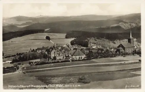 AK Masserberg Höhenluftkurort Ortsansicht Thüringen Thüringer Wald Postkarte