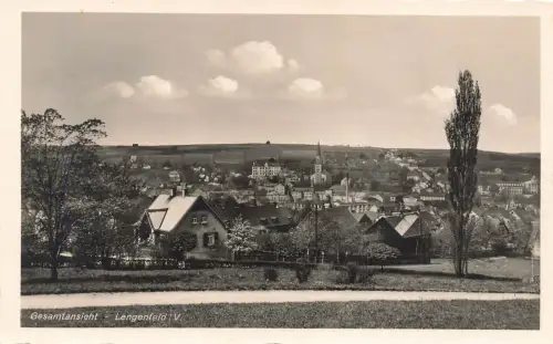 AK Lengenfeld Gesamtansicht Sachsen Vogtland ungelaufen Postkarte