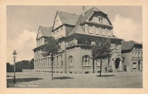AK Gifhorn Rathaus Niedersachsen ungelaufen Postkarte