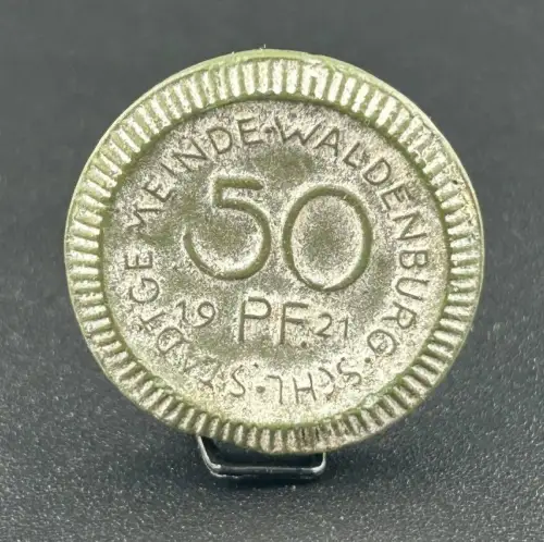 50 Pfennig 1921 Waldenburg Schlesien Notgeld