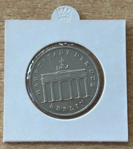 DDR 5 Mark Gedenkmünze "Brandenburger Tor Berlin" 1987
