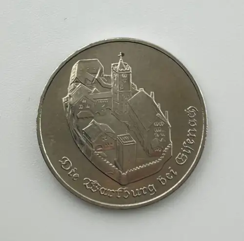 DDR 5 Mark 1982 Wartburg bei Eisenach Gedenkmünze