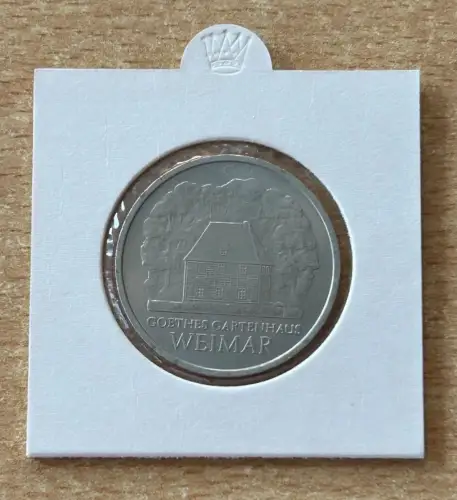 DDR Münze 5 Mark 1982 Goethes Gartenhaus Weimar