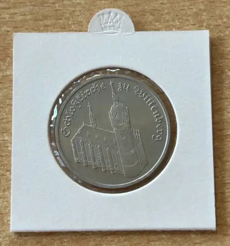 DDR 5 Mark 1983 Schloßkirche zu Wittenberg Gedenkmünze