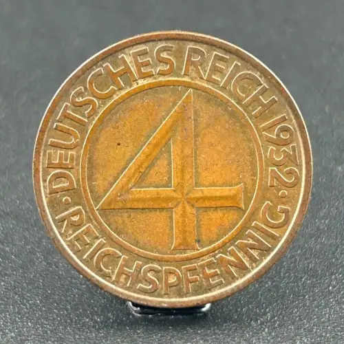 4 Reichspfennig 1932 A Weimarer Republik