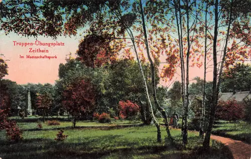 AK Zeithain Truppen Übungsplatz Mannschaftspark Sachsen Postkarte