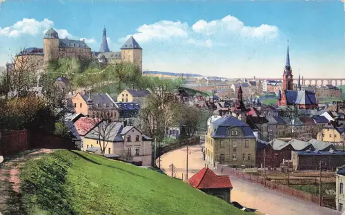 AK Mylau Kaiserschloss Göltzschtalbrücke Sachsen Vogtland 1930 Postkarte