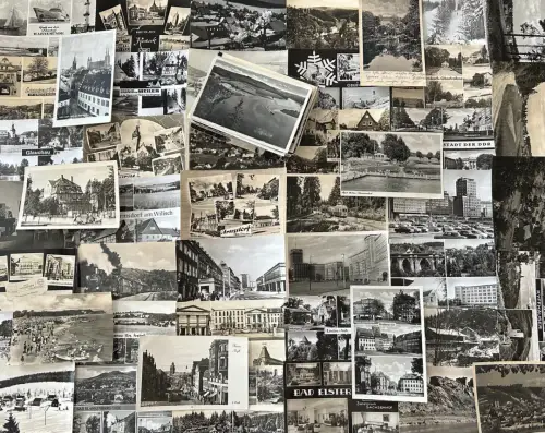 Lot / Konvolut 100 Moderne AK Postkarten DDR Deutschland s/w ab 1950