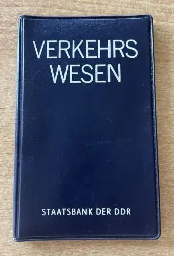 Sammelmappe Verkehrswesen der DDR 2 x 5 Mark 1988