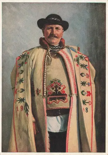 AK Klein-Scheuern Bauer in Siebenbürgisch-sächsicher Volkstracht H. Reklaff 1936