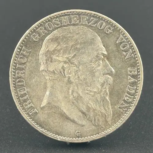5 Mark Friedrich I. 1907 G Großherzog von Baden Deutsches Kaiserreich