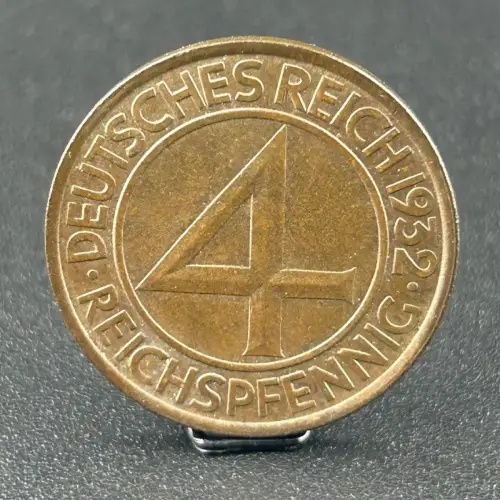 4 Reichspfennig 1932 G Weimarer Republik