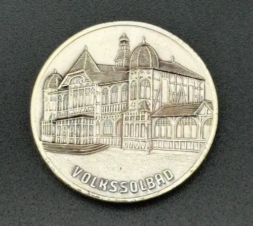 DDR Medaille 1200 Jahre Bad Salzungen Volksbad 775-1975 silberfarben
