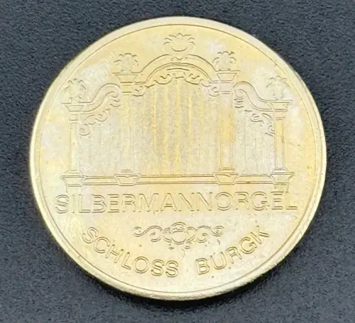 DDR Medaille Silbermannorgel Schloss Burgk