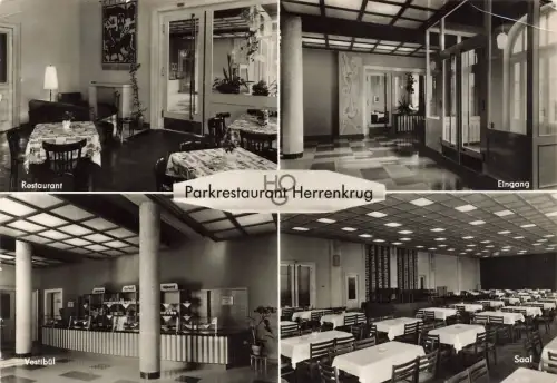 DDR AK Magdeburg HO Parkrestaurant Herrenkrug Mehrbild Sachsen-Anhalt 1967