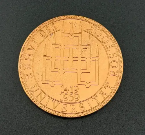 DDR Medaille Rostock 550 Jahre Universität 1419-1969