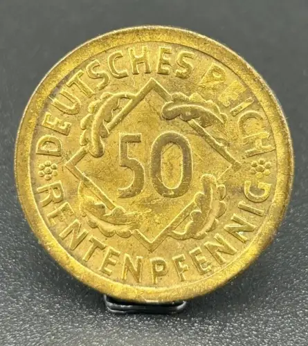 50 Rentenpfennig 1924 D Weimarer Republik