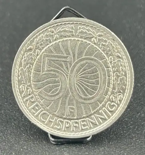 50 Reichspfennig 1927 F Weimarer Republik