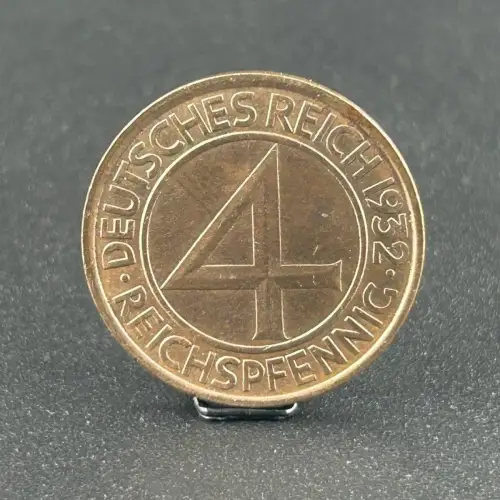 4 Reichspfennig 1932 G Weimarer Republik