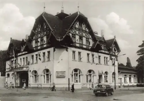 DDR AK Markkleeberg HO Hotel Forsthaus Raschwitz Sachsen ungelaufen Postkarte