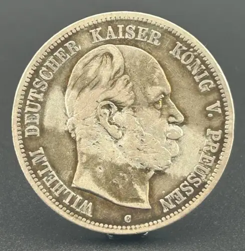 5 Mark Wilhelm I. 1876 C König von Preußen Deutsches Kaiserreich