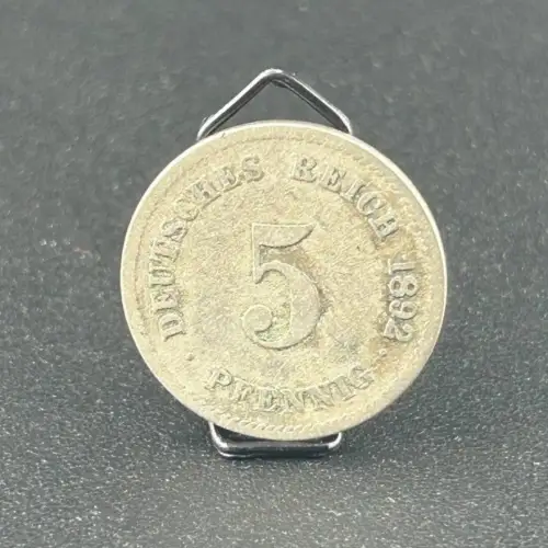 5 Pfennig 1892 G Kaiserreich