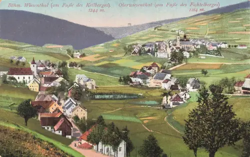 AK Oberwiesenthal Böhmisches Wiesenthal Fichtelberg Sachsen ungelaufen Postkarte