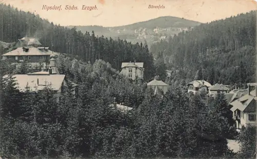 AK Kipsdorf Teilansicht Bärenfels Sachsen Erzgebirge 1913 gelaufen Postkarte