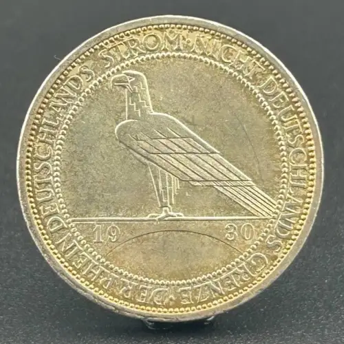 3 Reichsmark Rheinlandräumung 1930 A Weimarer Republik