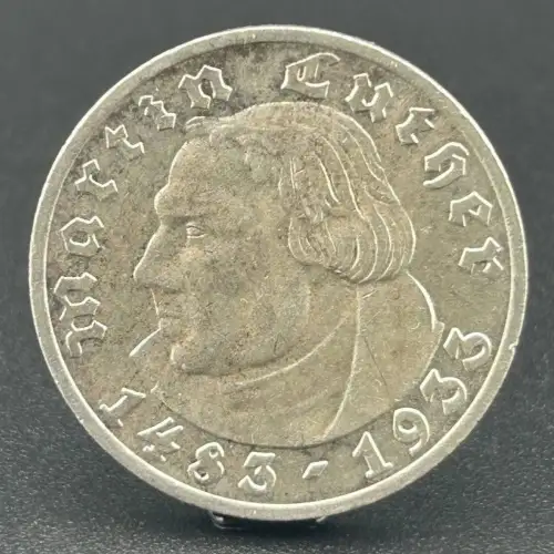 5 Reichsmark Martin Luther 1933 A Drittes Reich