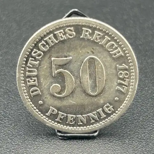 50 Pfennig 1877 B Deutsches Kaiserreich
