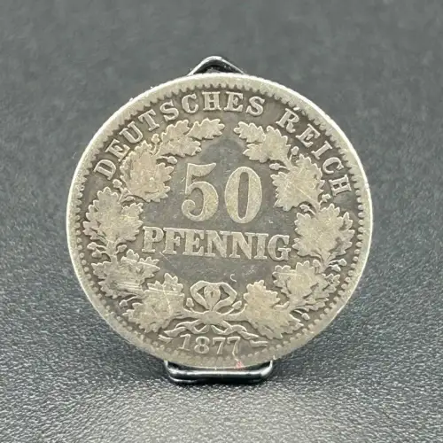 50 Pfennig 1877 D Deutsches Kaiserreich