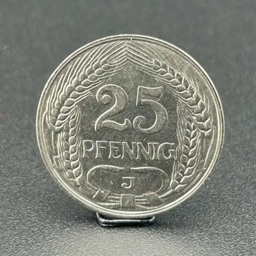 25 Pfennig 1910 J Deutsches Kaiserreich