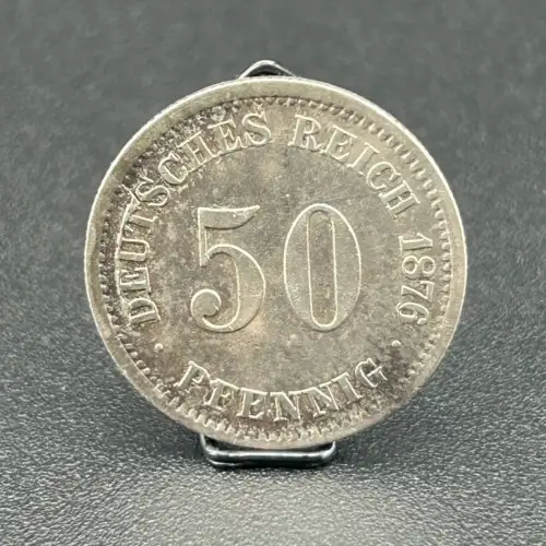 50 Pfennig 1876 D Deutsches Kaiserreich