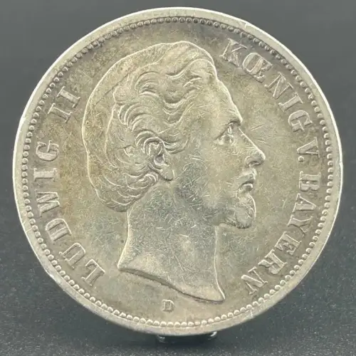 5 Mark Ludwig II. 1875 D Bayern Deutsches Kaiserreich