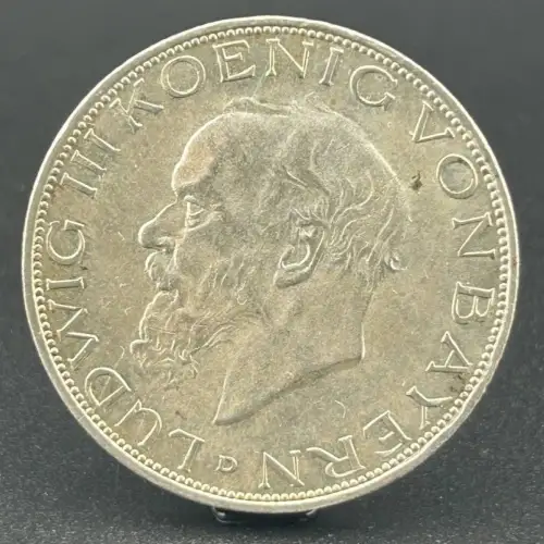 3 Mark Ludwig III. 1914 D Bayern Deutsches Kaiserreich