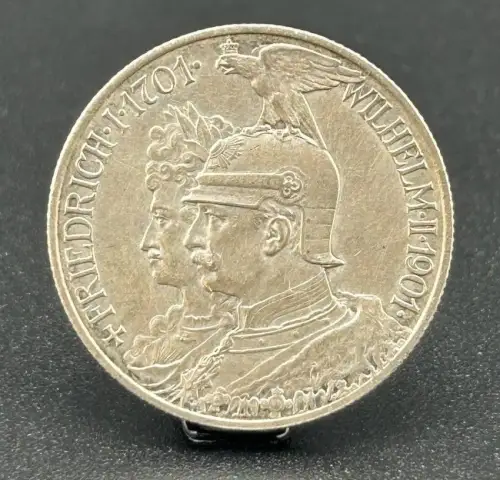 2 Mark 1901 A 200 Jahrfeier Wilhelm II. Kaiserreich