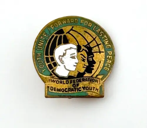 DDR Anstecknadel Youth unite forward for lasting Peace
