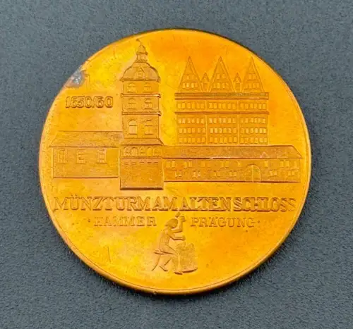 DDR Medaille 750 Jahrfeier Berlin Münzturm Alten Schloss Hammerprägung 1987