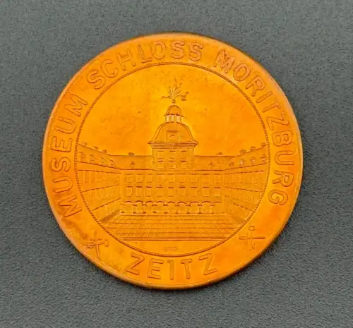 DDR Medaille Zeitz 25 Jahre FG Numismatik Museum Schloss Moritzburg 1988