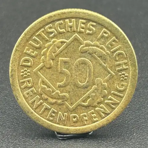 50 Rentenpfennig 1924 F Weimarer Republik