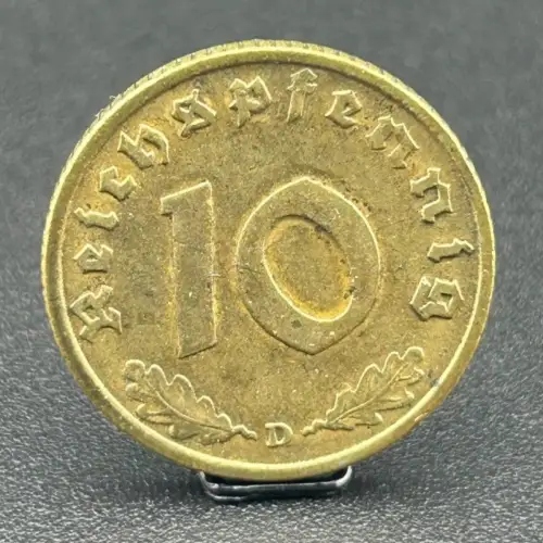 10 Reichspfennig 1937 D Drittes Reich