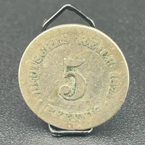 5 Pfennig 1874 F Deutsches Kaiserreich