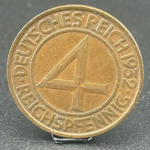 4 Reichspfennig 1932 A Weimarer Republik