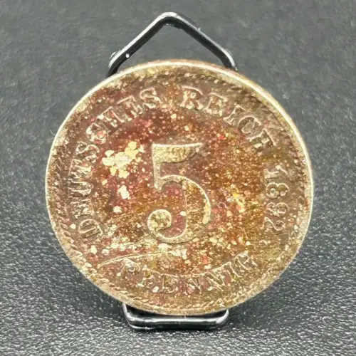 5 Pfennig 1892 E Deutsches Kaiserreich